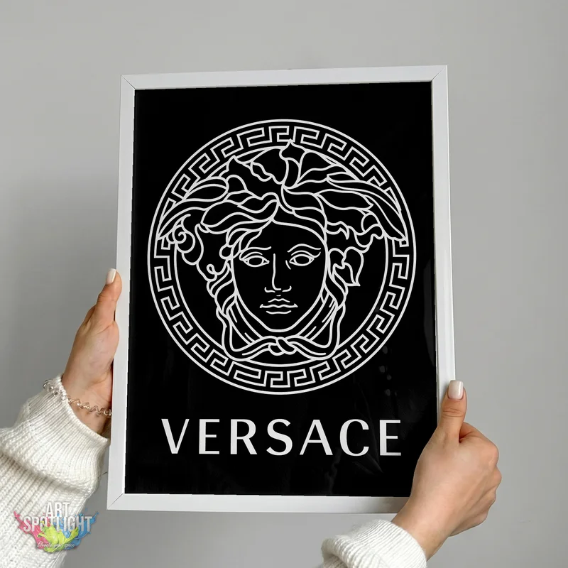 VERSACE MEDUSA WHITE LOGO