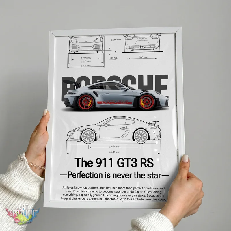 PORSCHE 911 GT3 RS BLUEPRINT