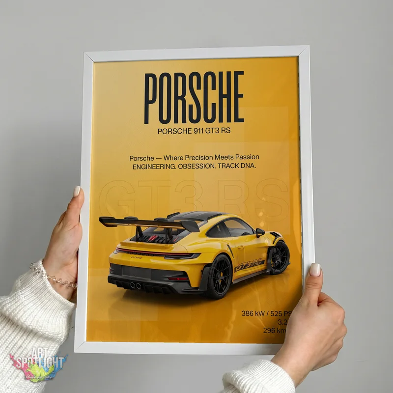 YELLOW PORSCHE 911 GT3 RS