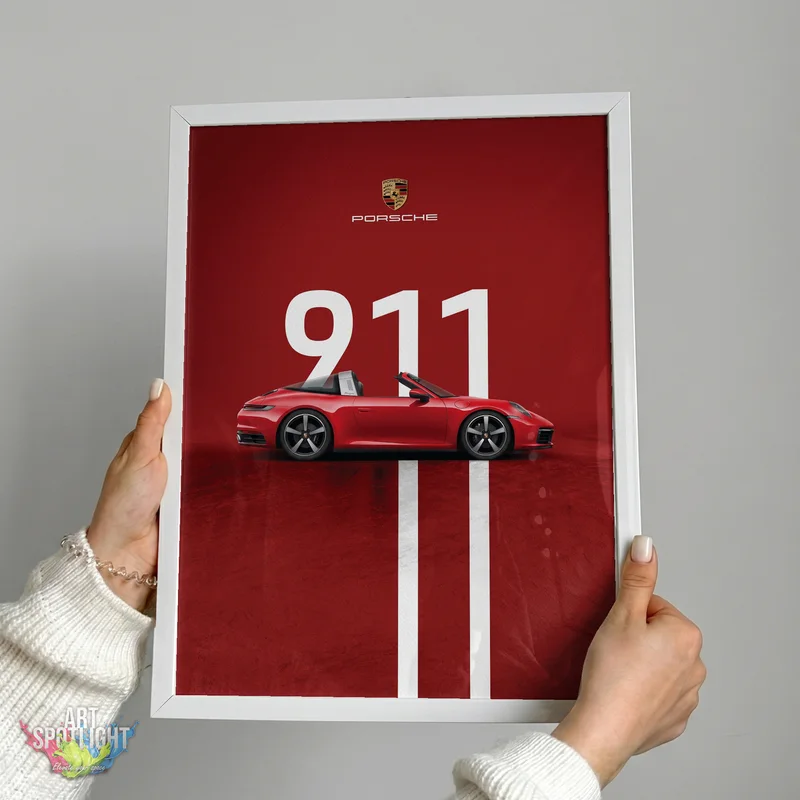 RED PORSCHE 911 TARGA