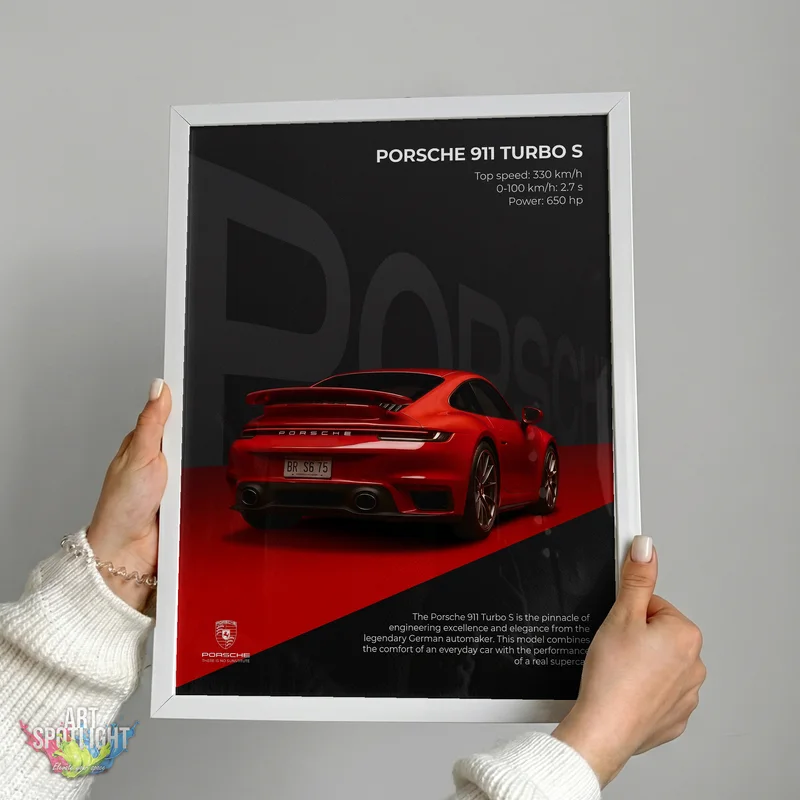 RED PORSCHE 911 TURBO S