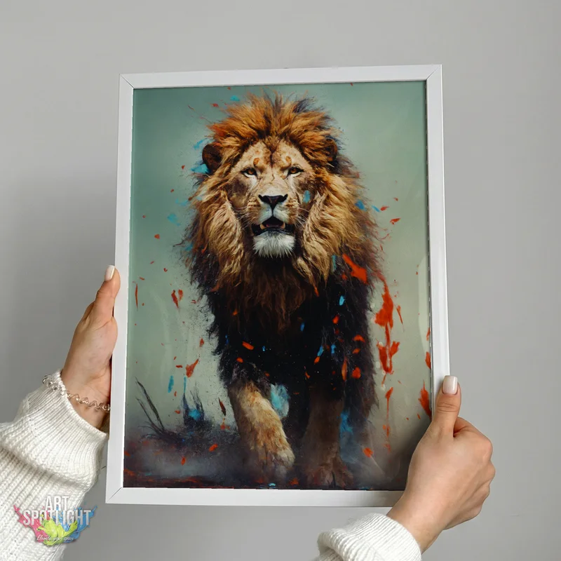 LION STRIDING FORWARD