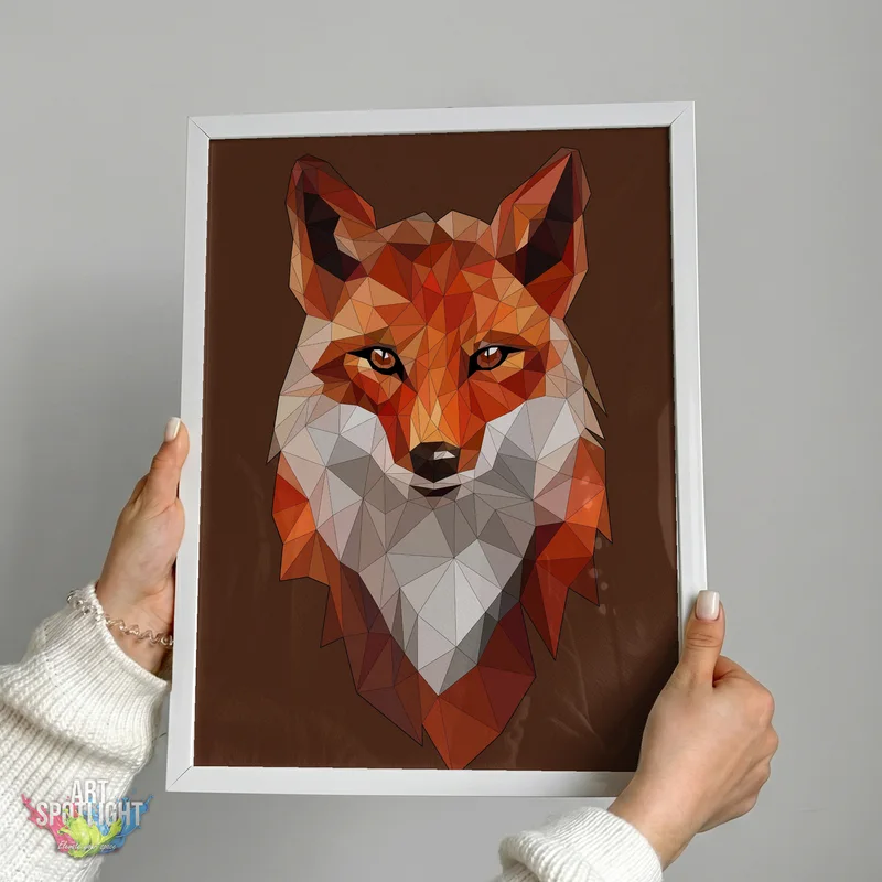 GEOMETRIC RED FOX