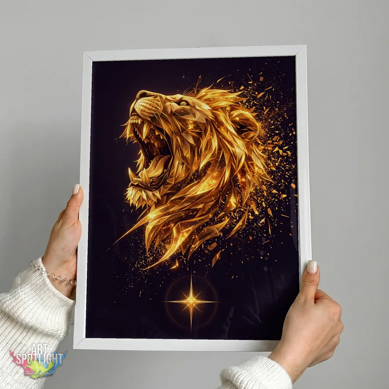 ROARING GOLDEN LION