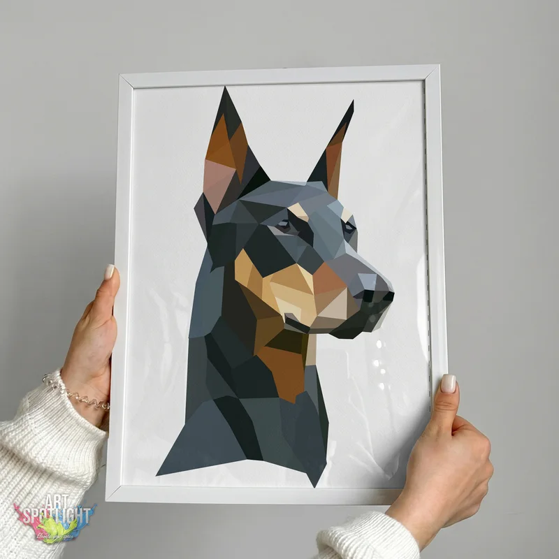 GEOMETRIC DOBERMAN