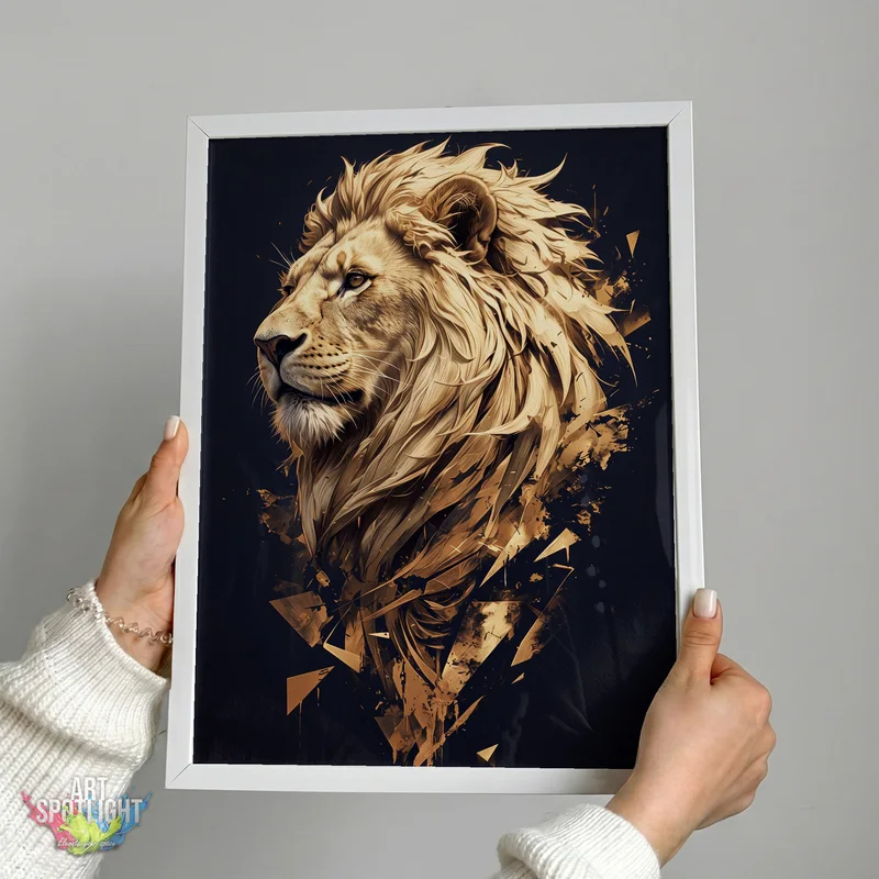 GOLDEN LION IN FRAGMENTS