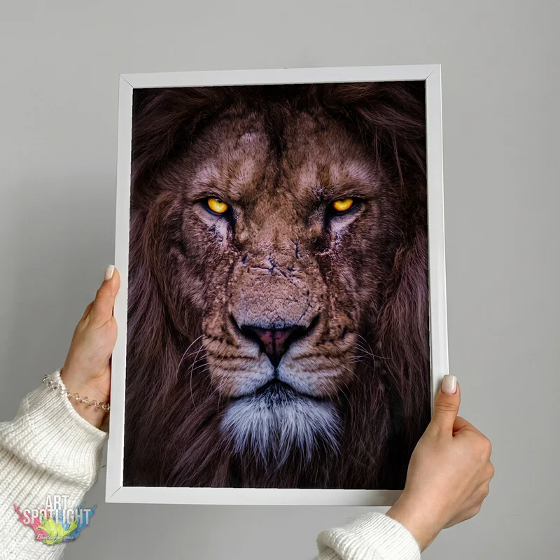 LION WITH AMBER EYES