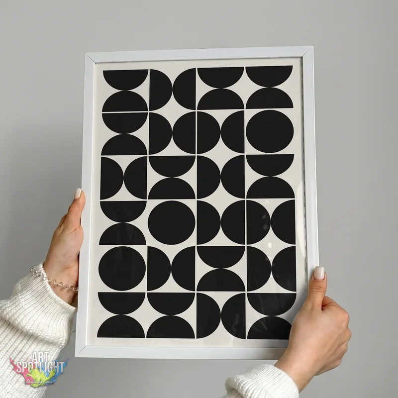 BLACK CIRCLES AND SEMICIRCLES