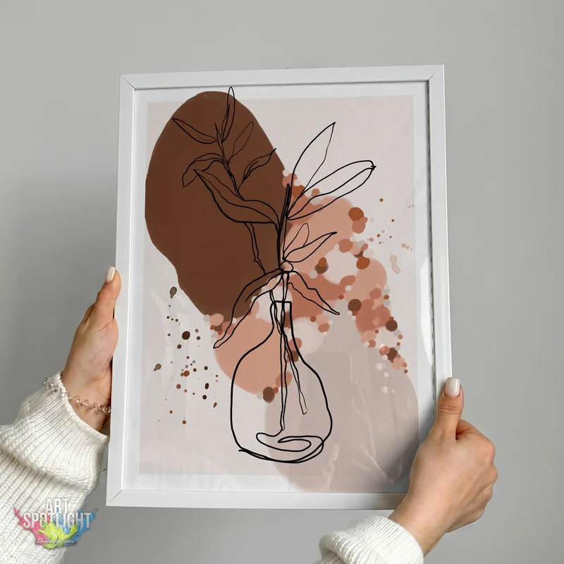 BOTANICAL STEMS IN A VASE