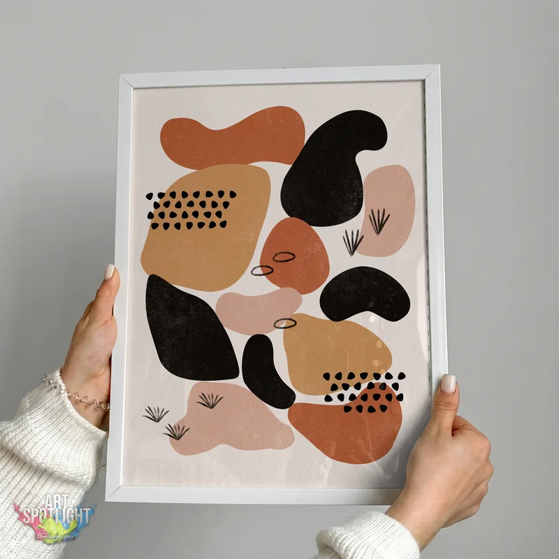 EARTH TONE ORGANIC SHAPES
