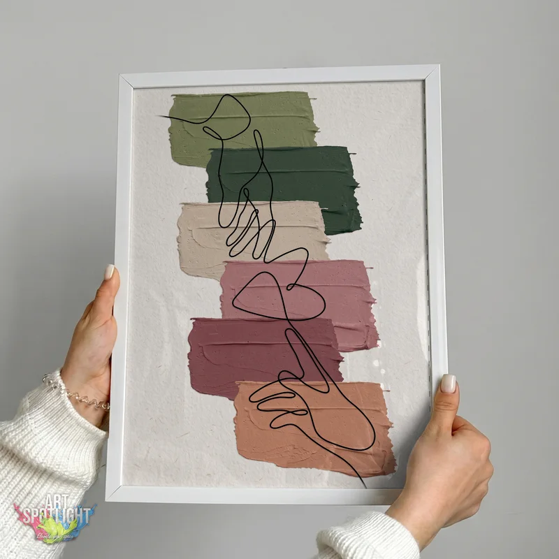 FLOWING LINES IN EARTH TONES