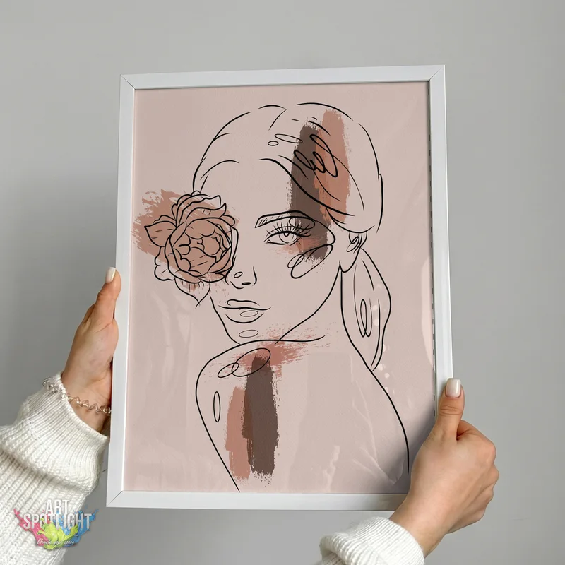 WOMAN WITH FLOWER
