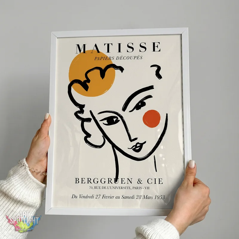 WOMAN WITH ORANGE CHEEK