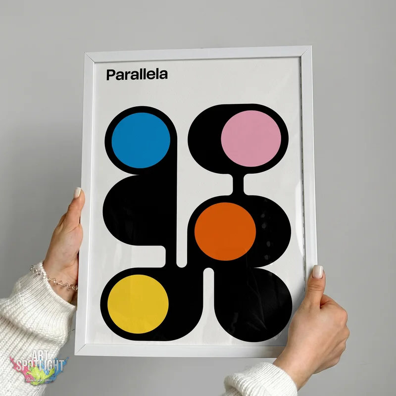 COLORFUL CIRCLES AND BLACK CURVES