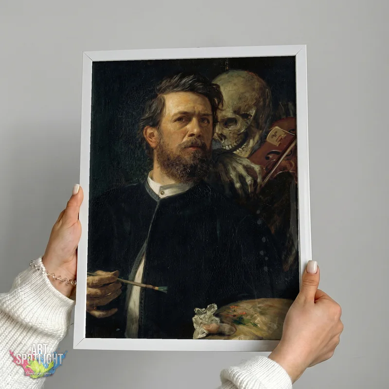 SELF-PORTRAIT WITH DEATH PLAYING THE FIDDLE — ARNOLD BÖCKLIN