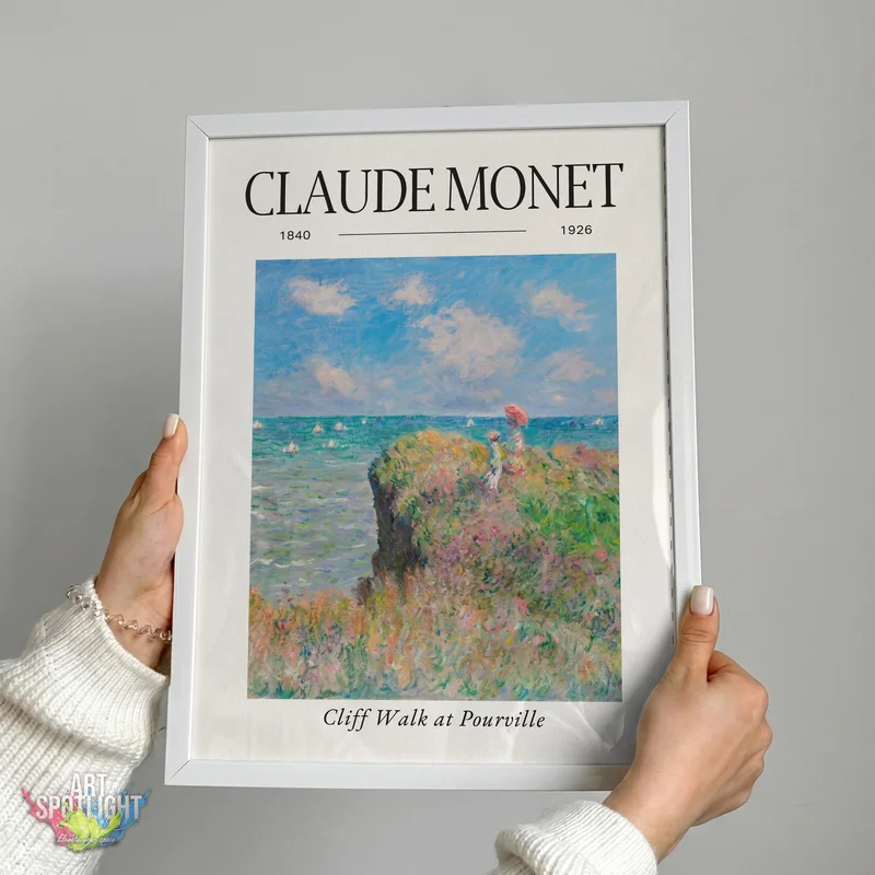 CLIFF WALK AT POURVILLE — CLAUDE MONET