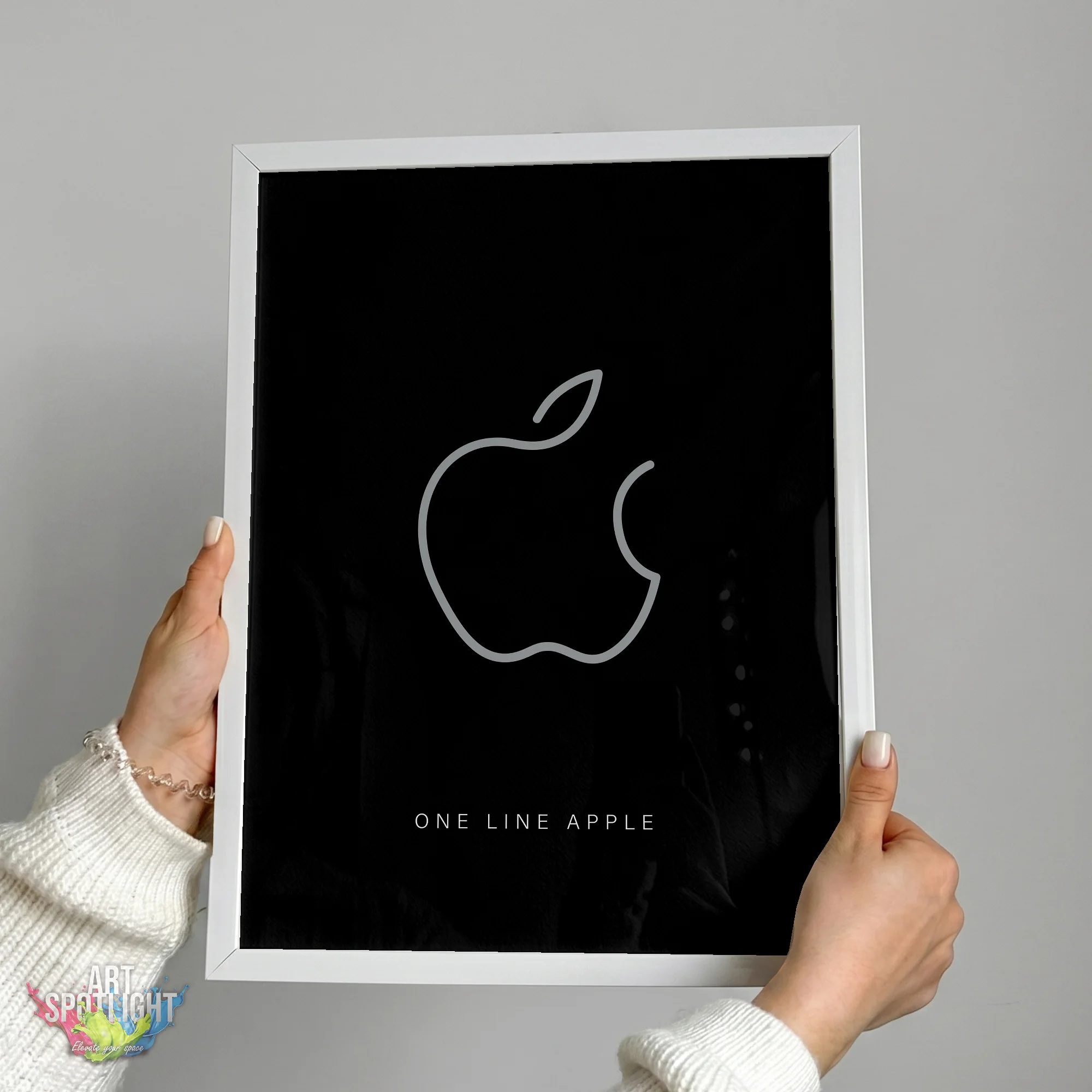 APPLE ONE LINE LOGO
