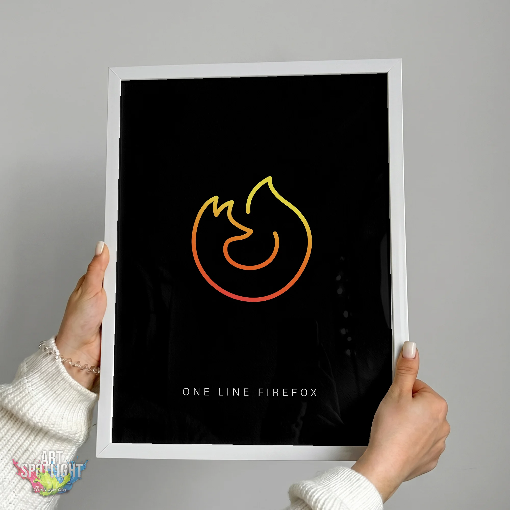 FIREFOX ONE LINE LOGO