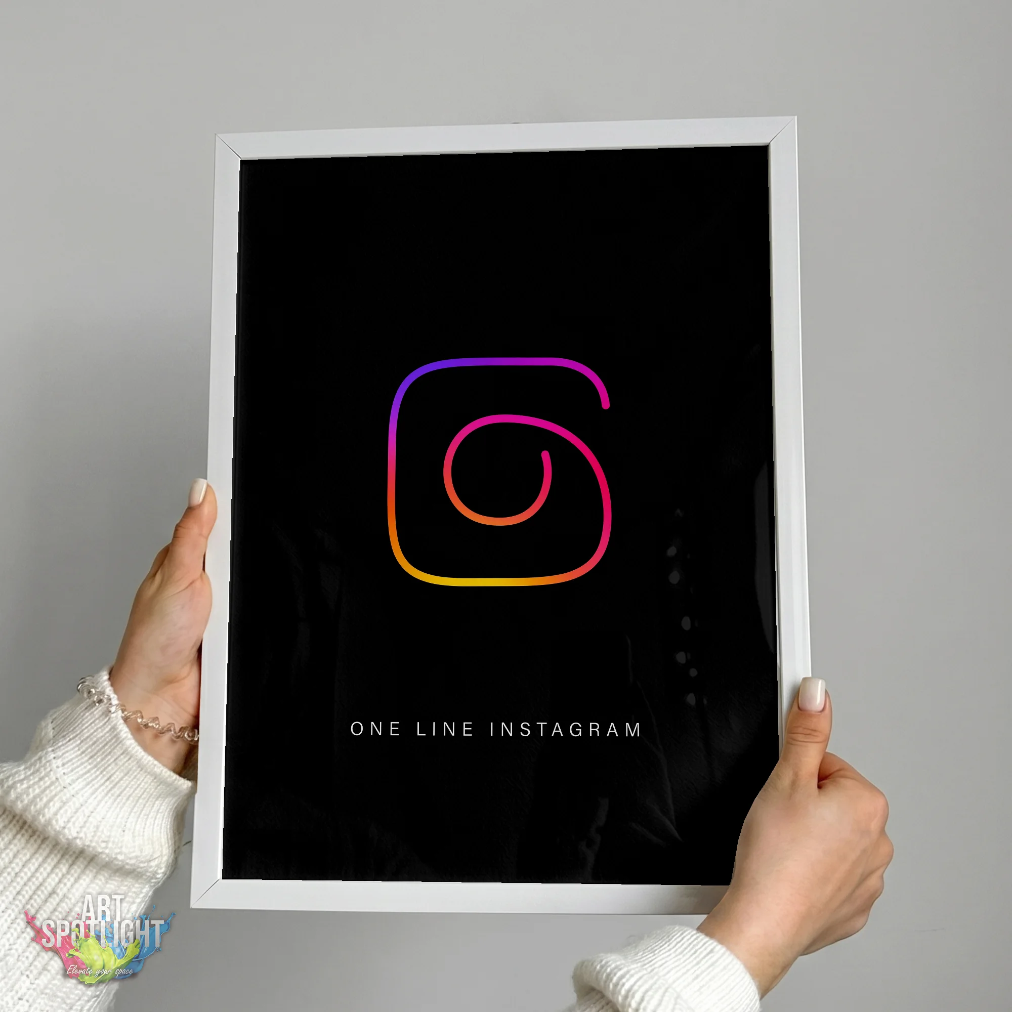 INSTAGRAM ONE LINE LOGO