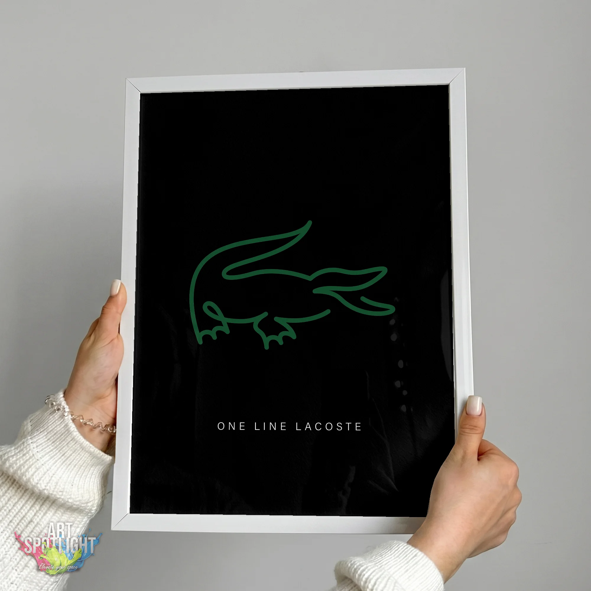 LACOSTE ONE LINE LOGO