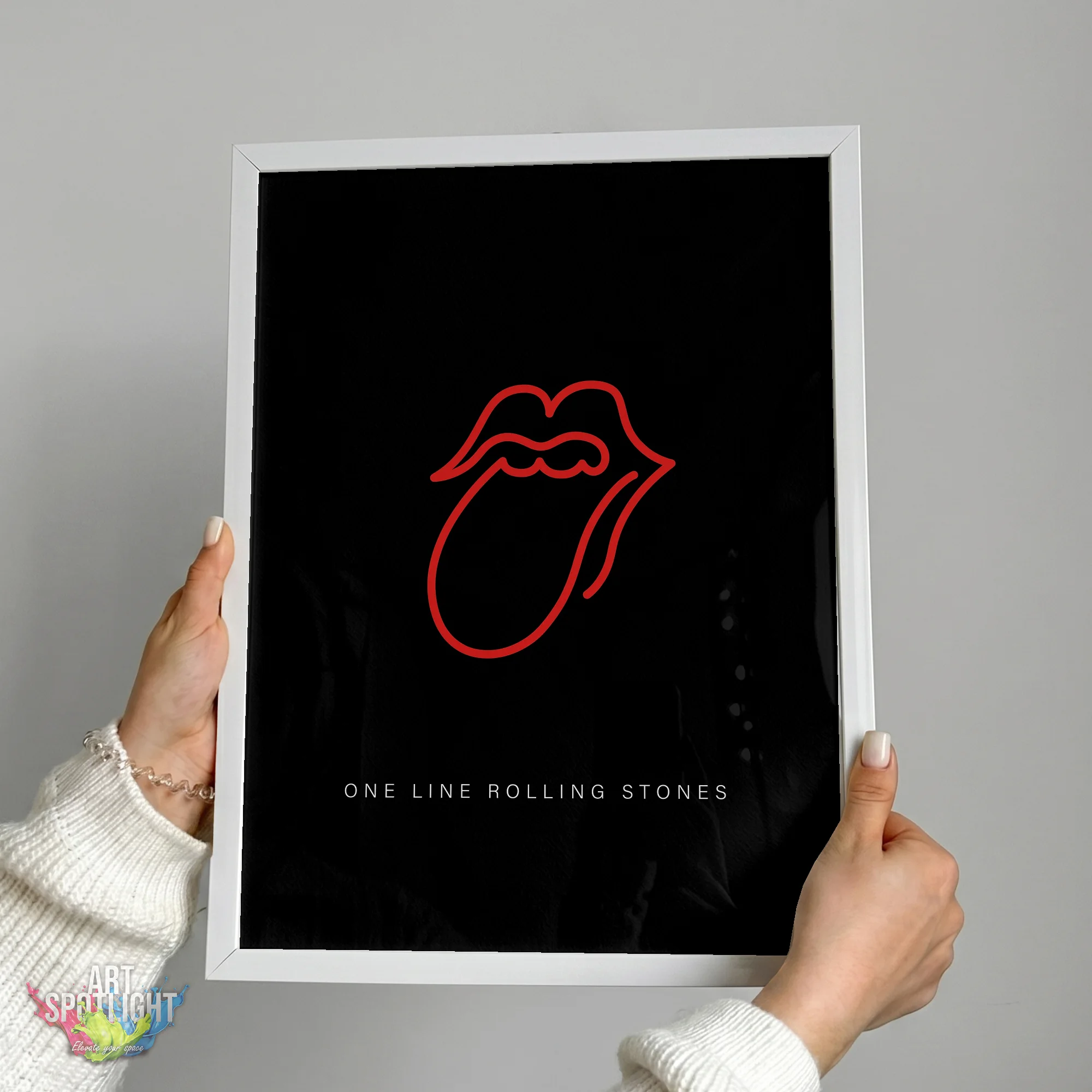 ROLLING STONES ONE LINE LOGO