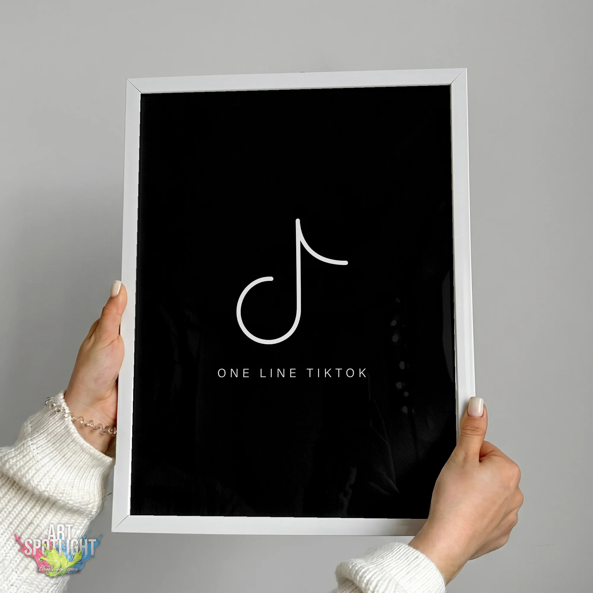 TIKTOK ONE LINE LOGO