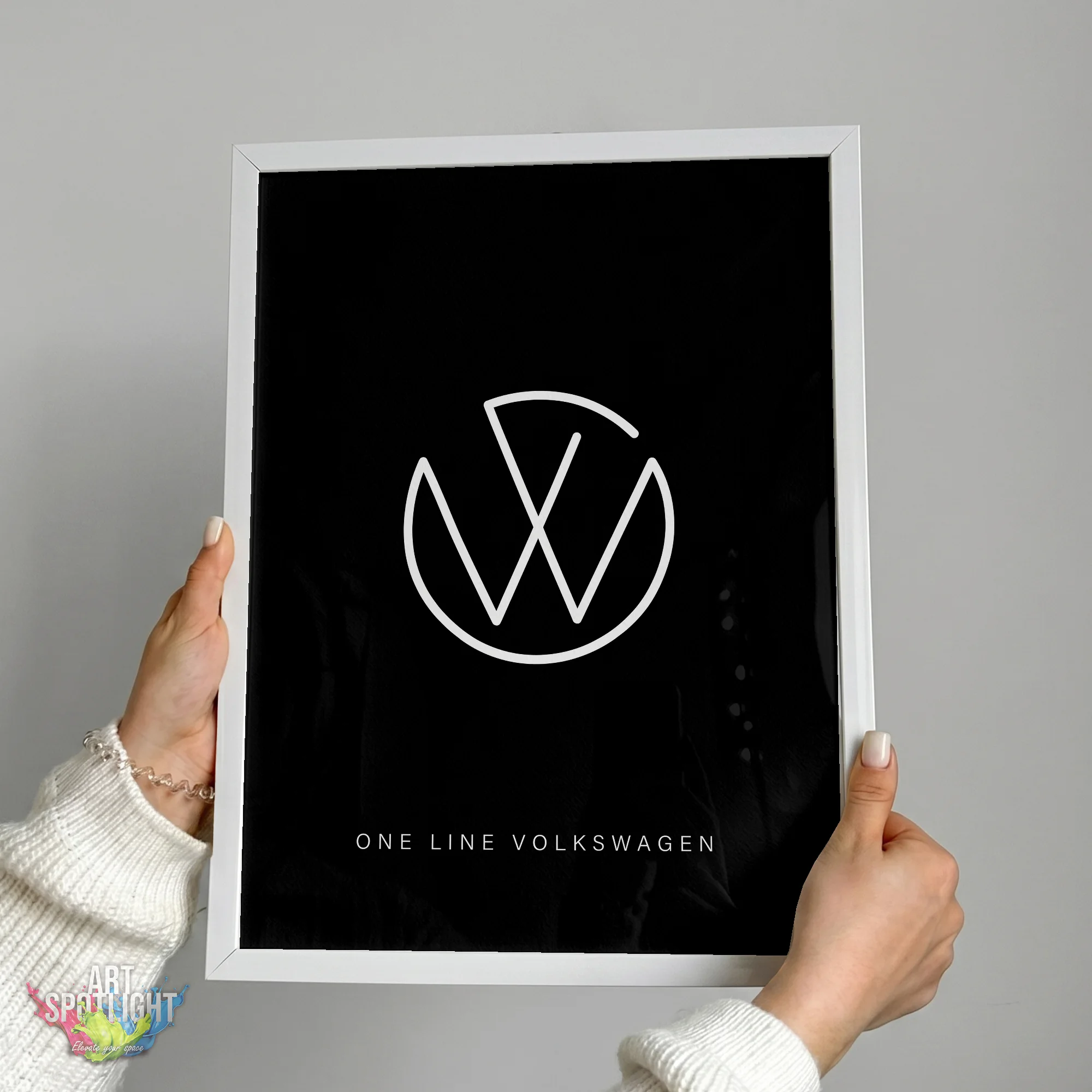 VOLKSWAGEN ONE LINE LOGO