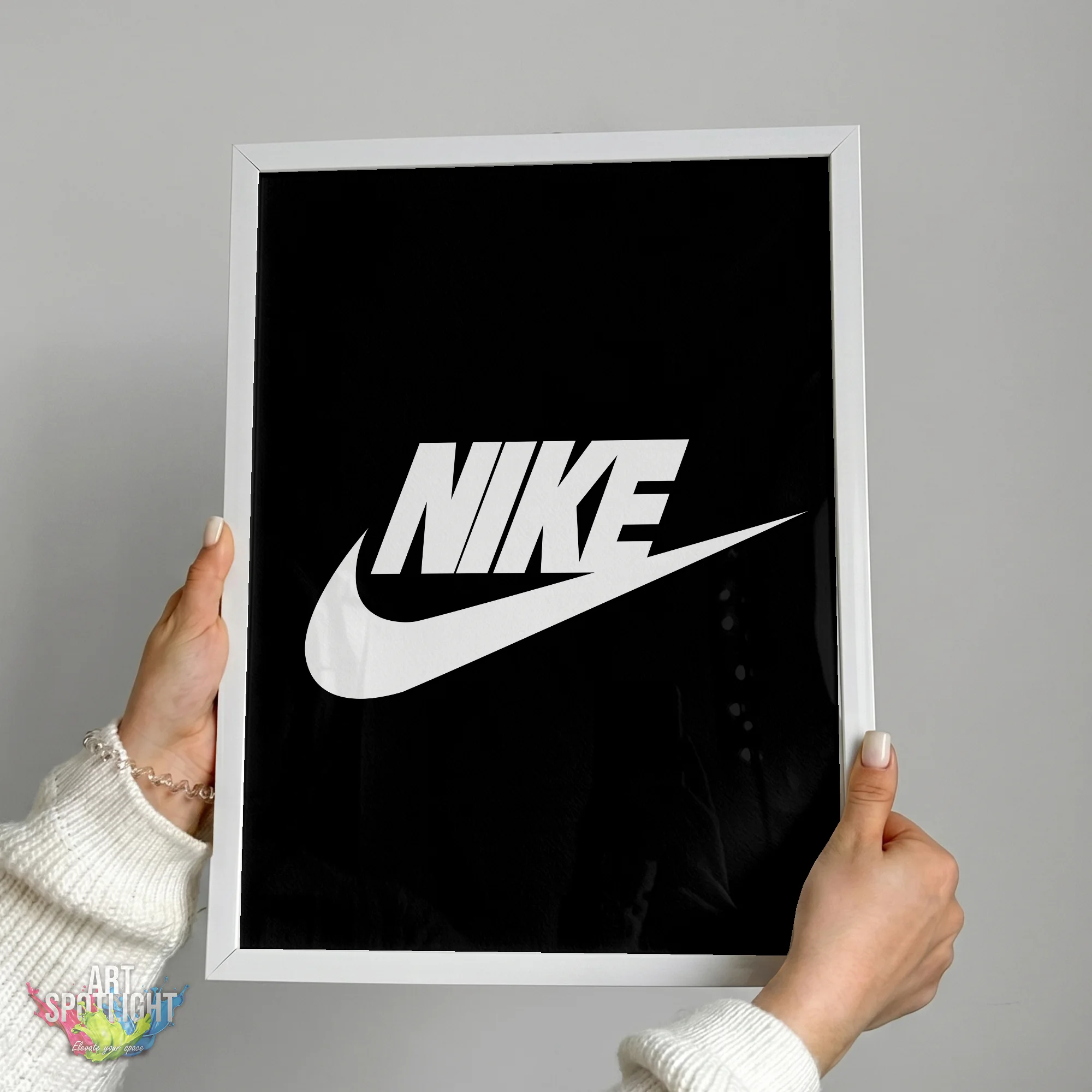 NIKE WHITE SWOOSH