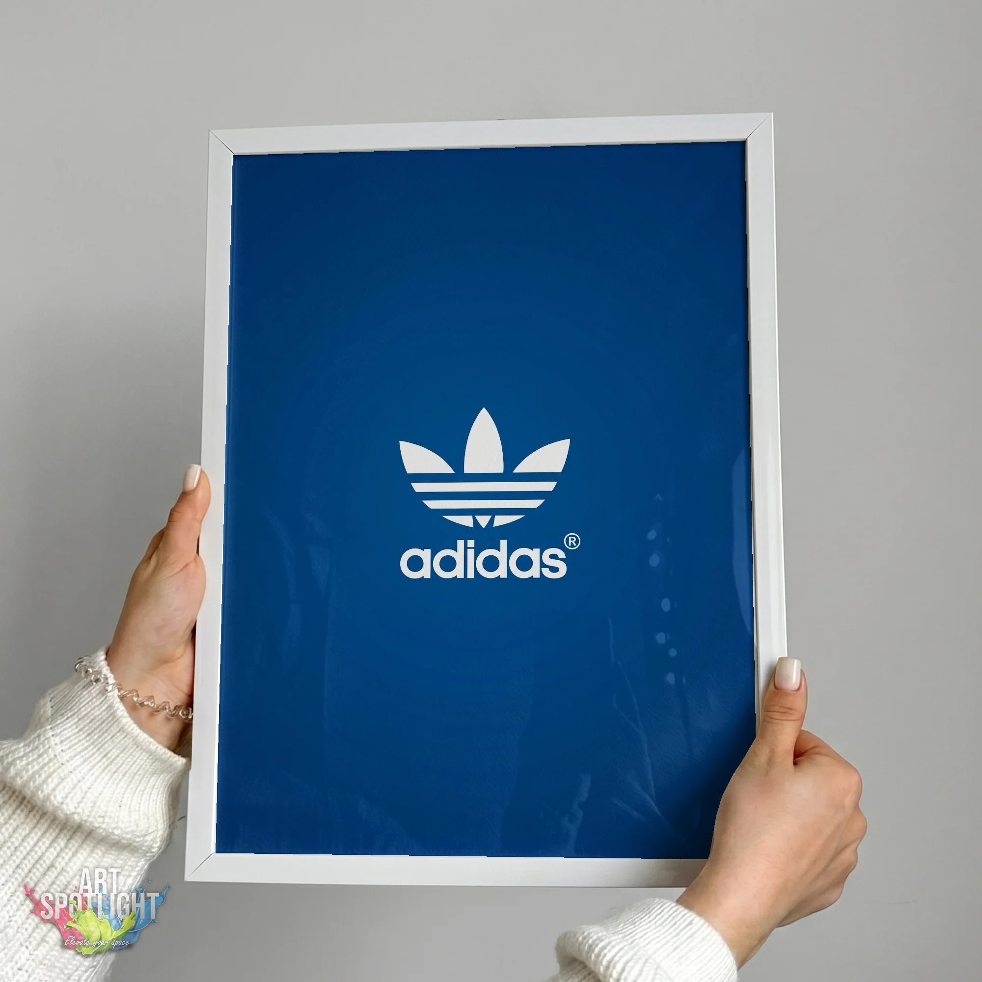 ADIDAS BLUE TREFOIL