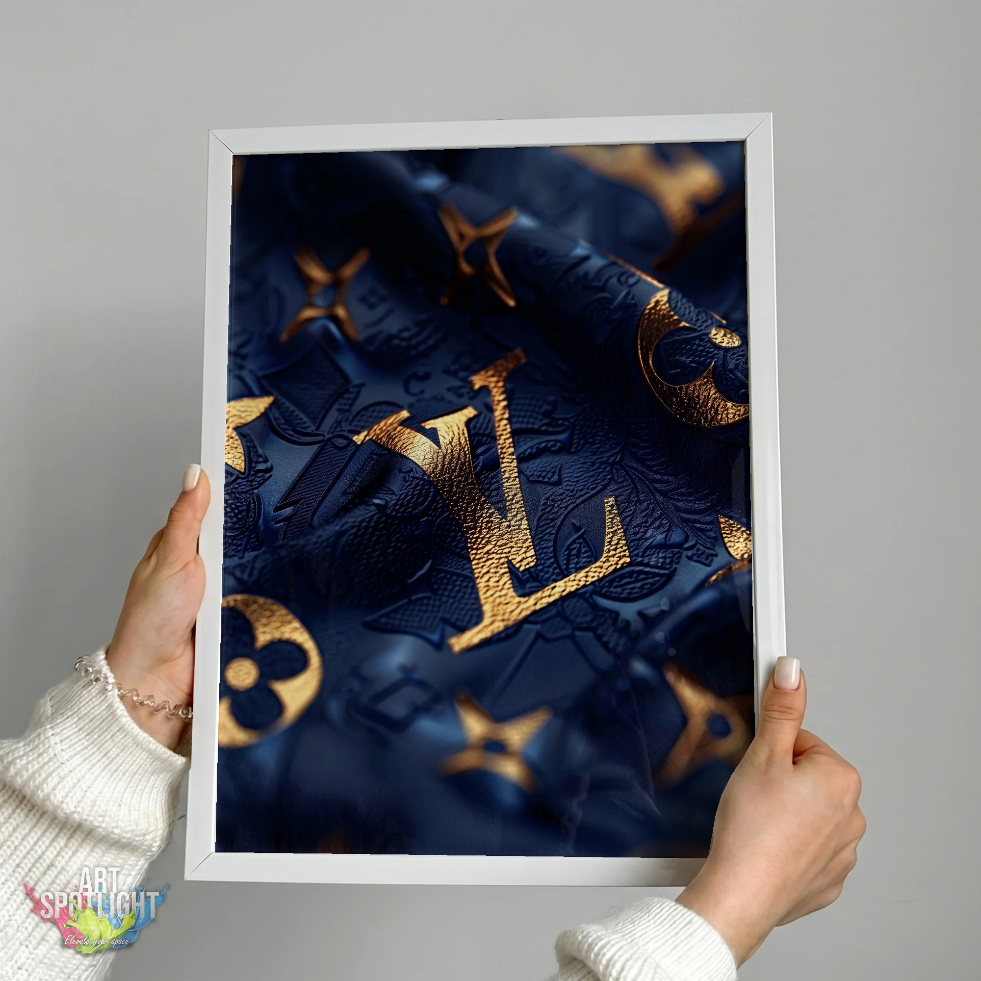 LOUIS VUITTON BLUE AND GOLD