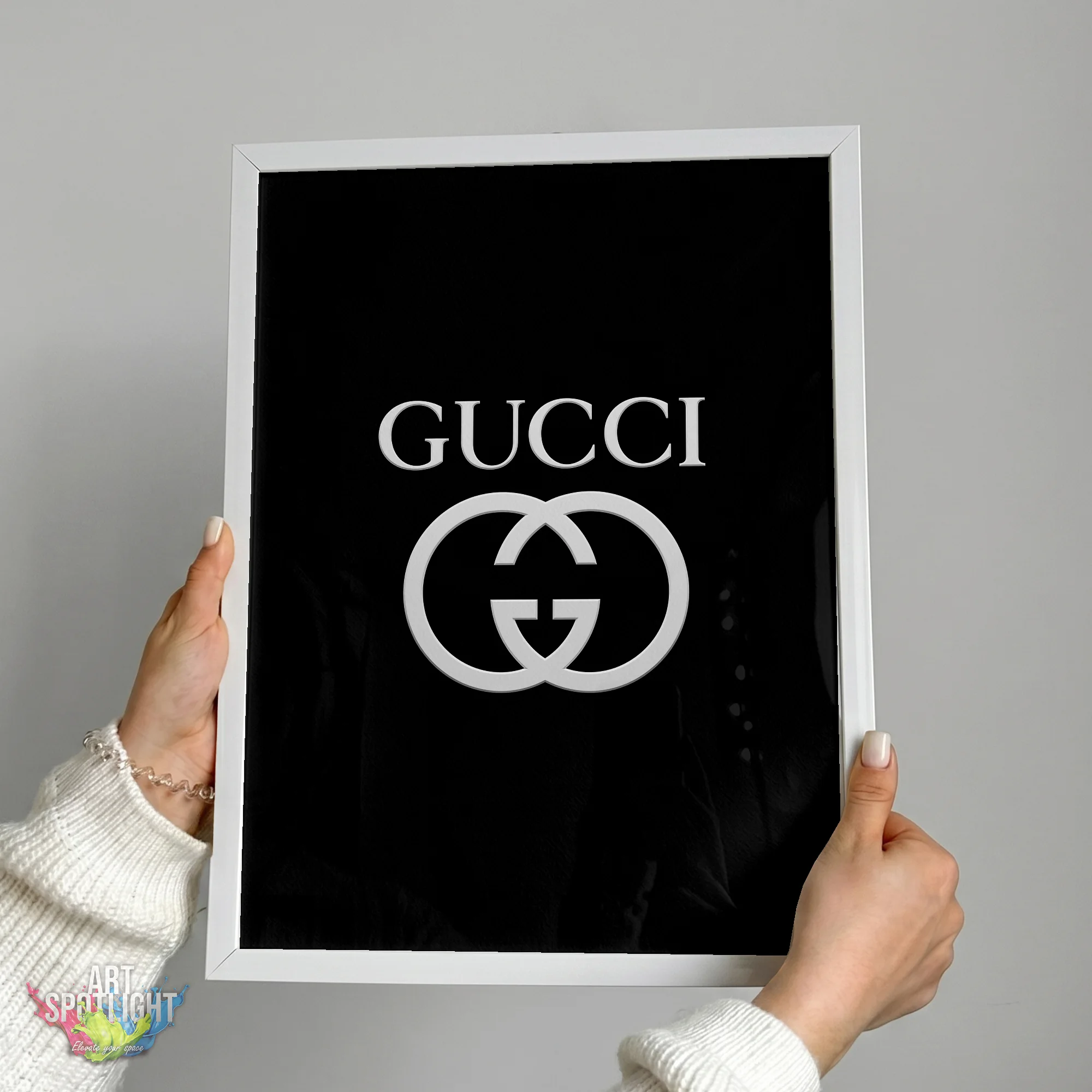 GUCCI SILVER LOGO