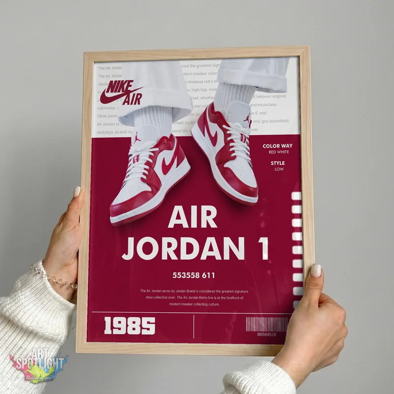 AIR JORDAN 1 RED LOW TOPS