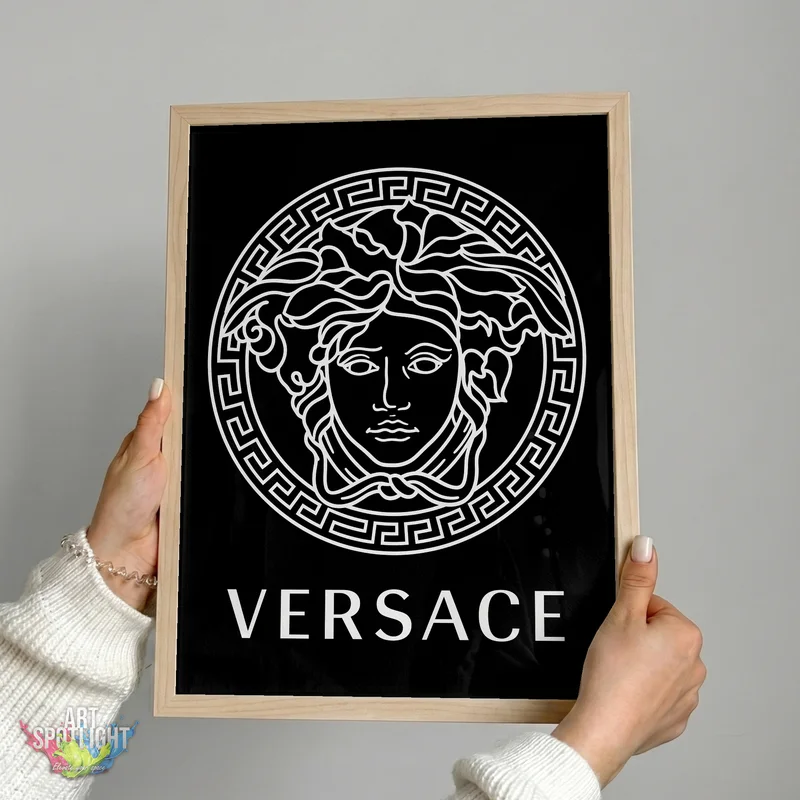 VERSACE MEDUSA WHITE LOGO
