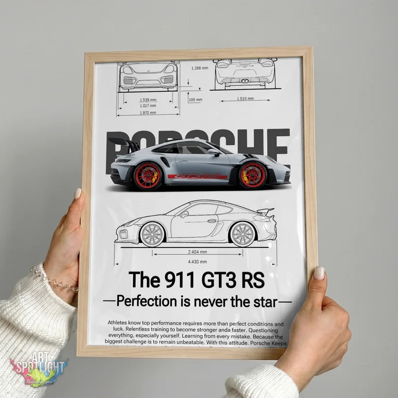 PORSCHE 911 GT3 RS BLUEPRINT