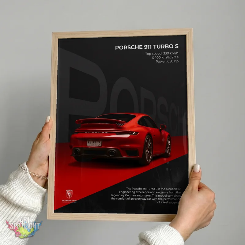 RED PORSCHE 911 TURBO S