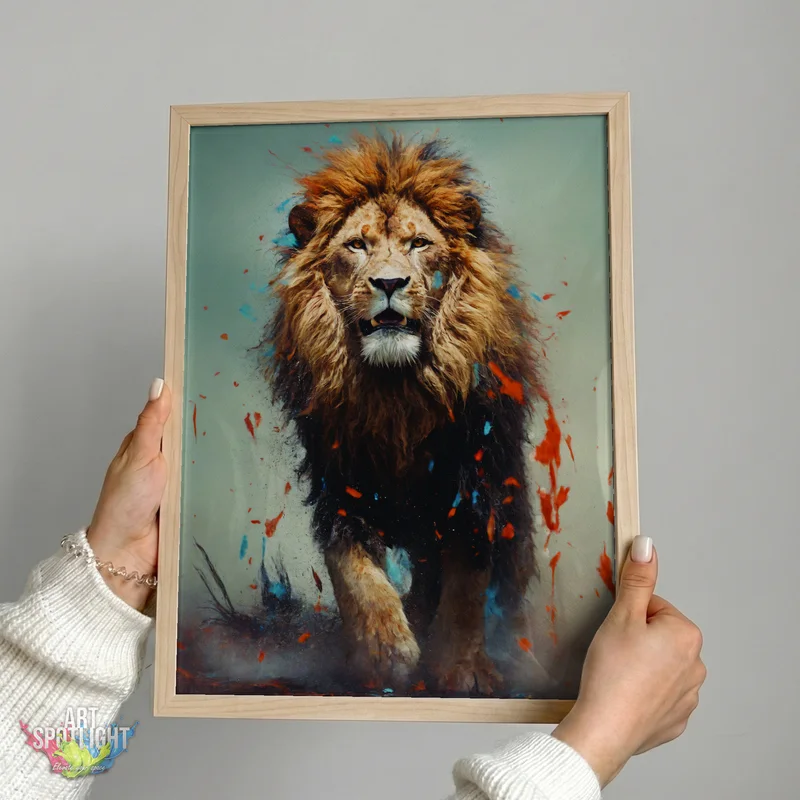 LION STRIDING FORWARD