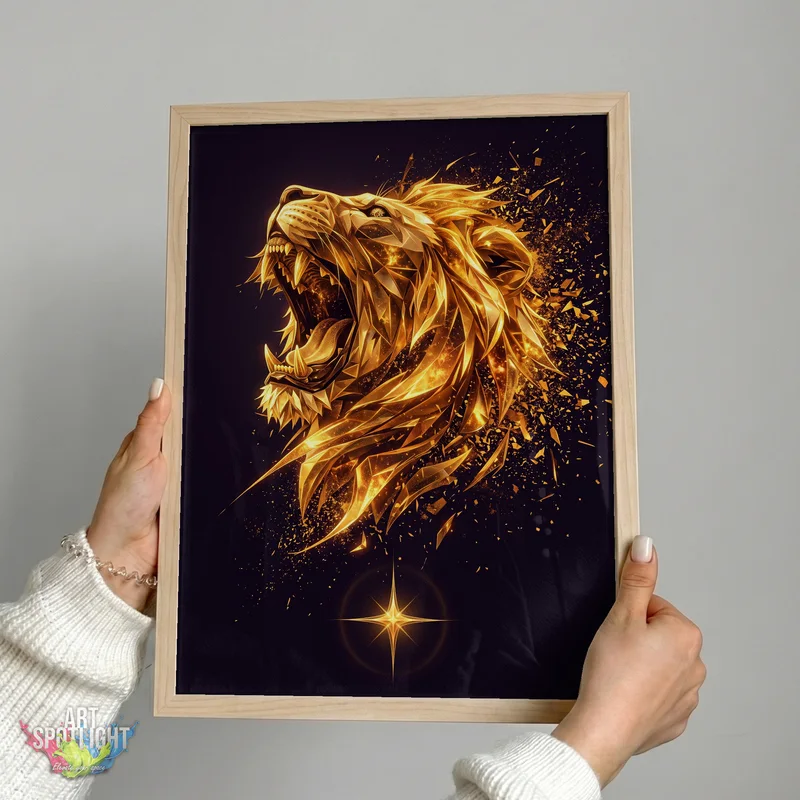ROARING GOLDEN LION