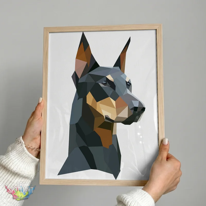 GEOMETRIC DOBERMAN