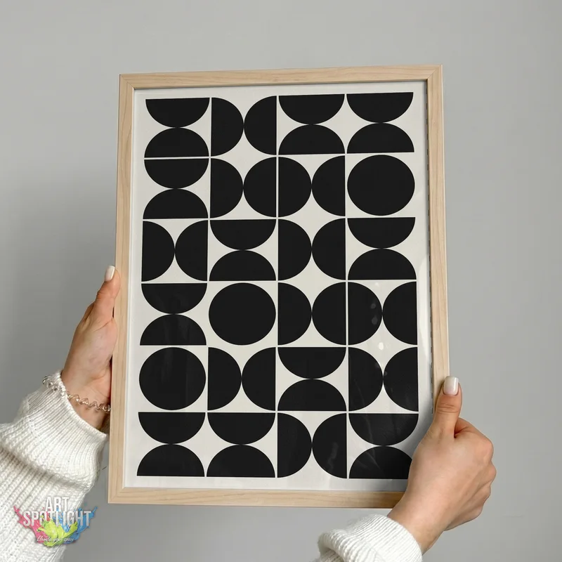 BLACK CIRCLES AND SEMICIRCLES