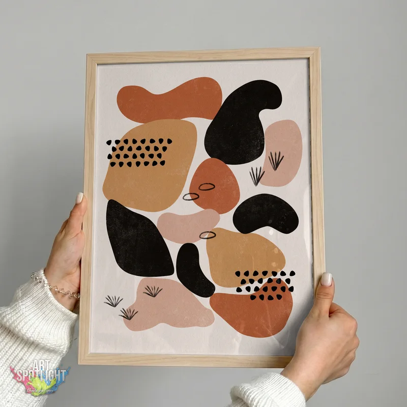 EARTH TONE ORGANIC SHAPES