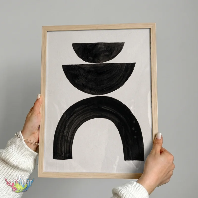 BLACK ARCH AND SEMICIRCLES