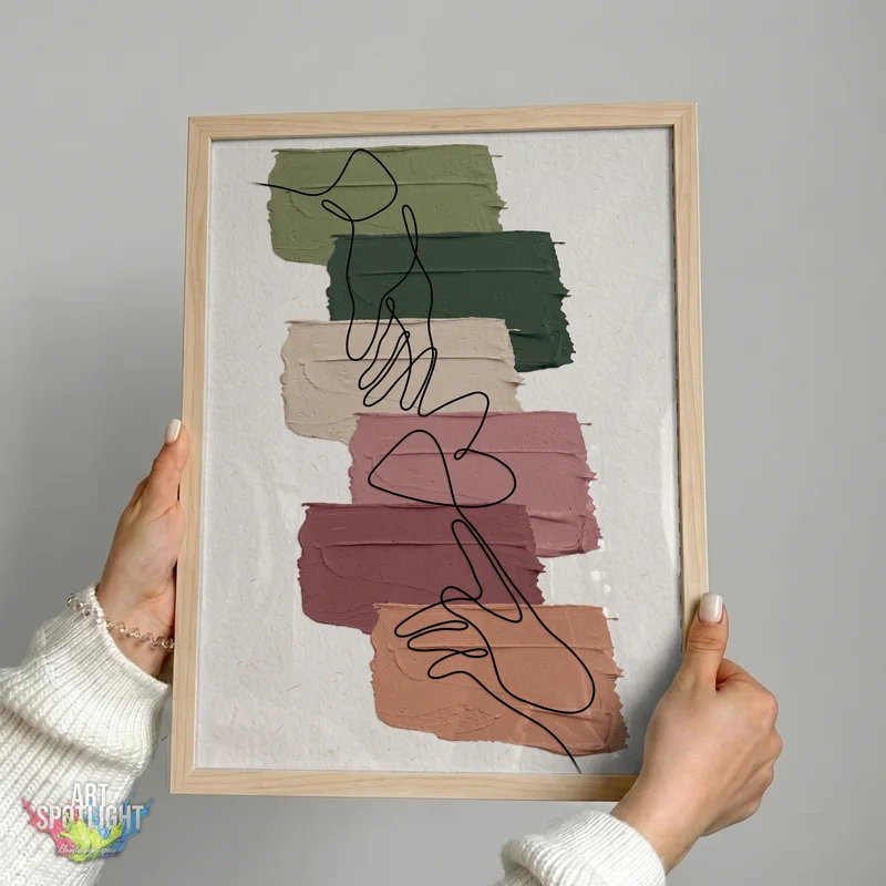 FLOWING LINES IN EARTH TONES