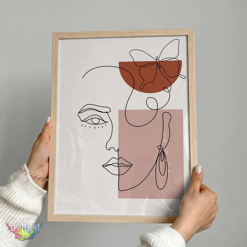 WOMAN WITH BUTTERFLY