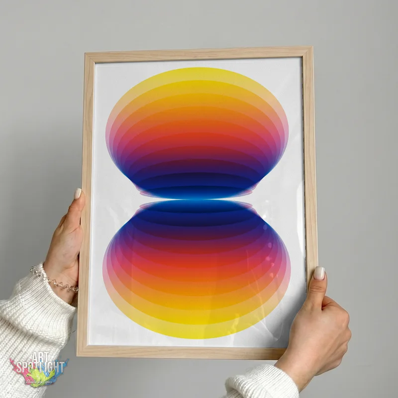 MIRRORED RAINBOW ELLIPSES
