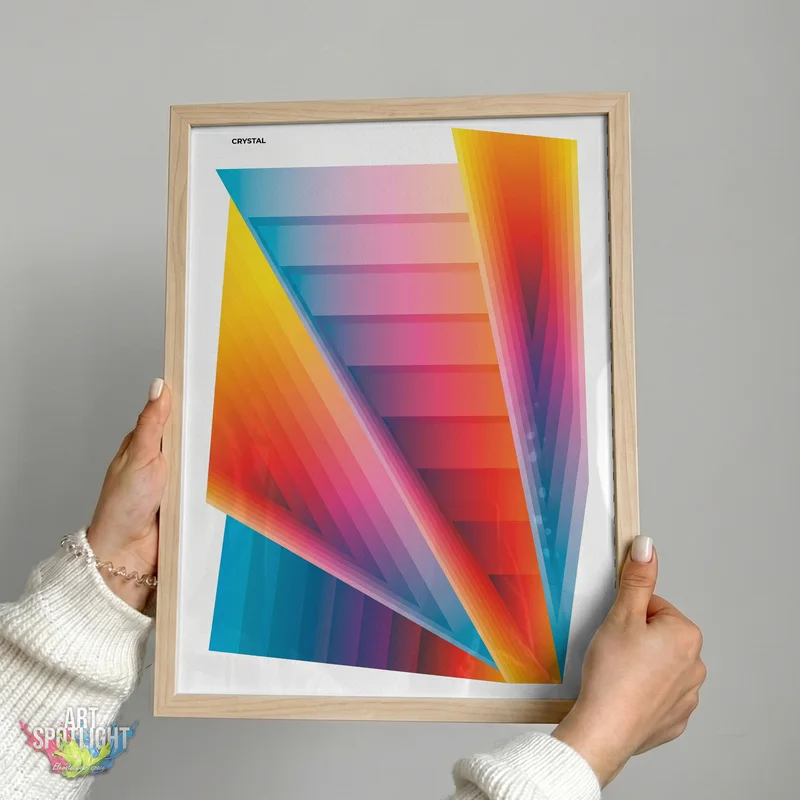 COLORFUL GEOMETRIC CRYSTAL