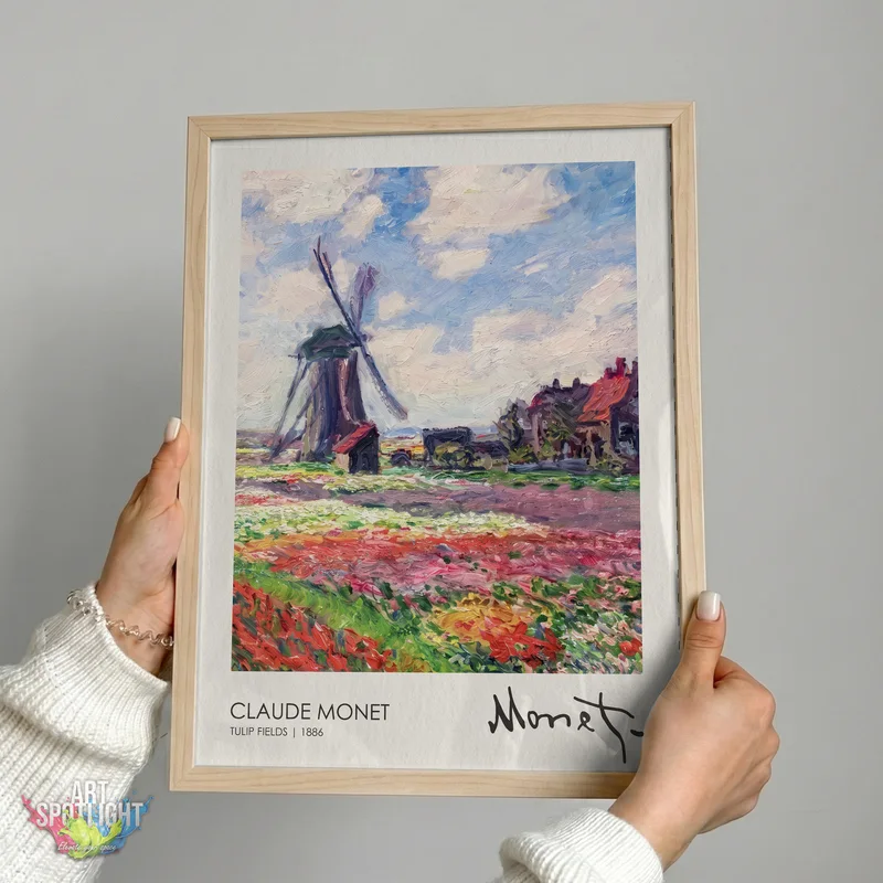TULIP FIELDS — CLAUDE MONET