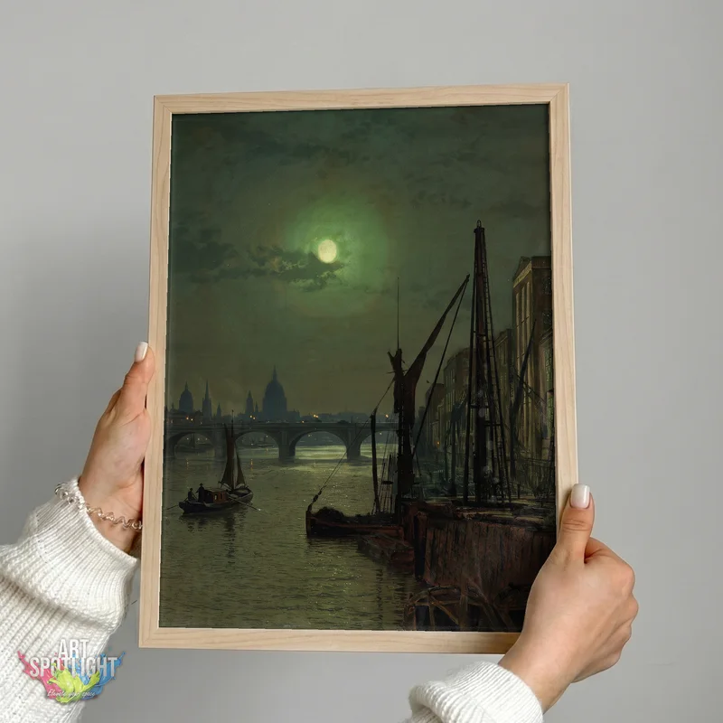 MOONLIT RIVER IN EMERALD HAZE