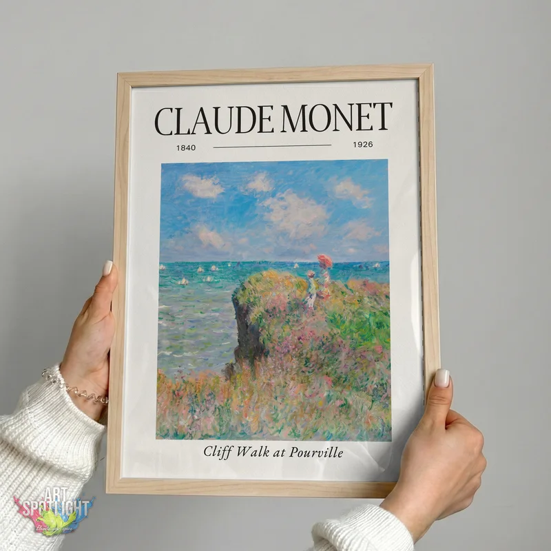 CLIFF WALK AT POURVILLE — CLAUDE MONET