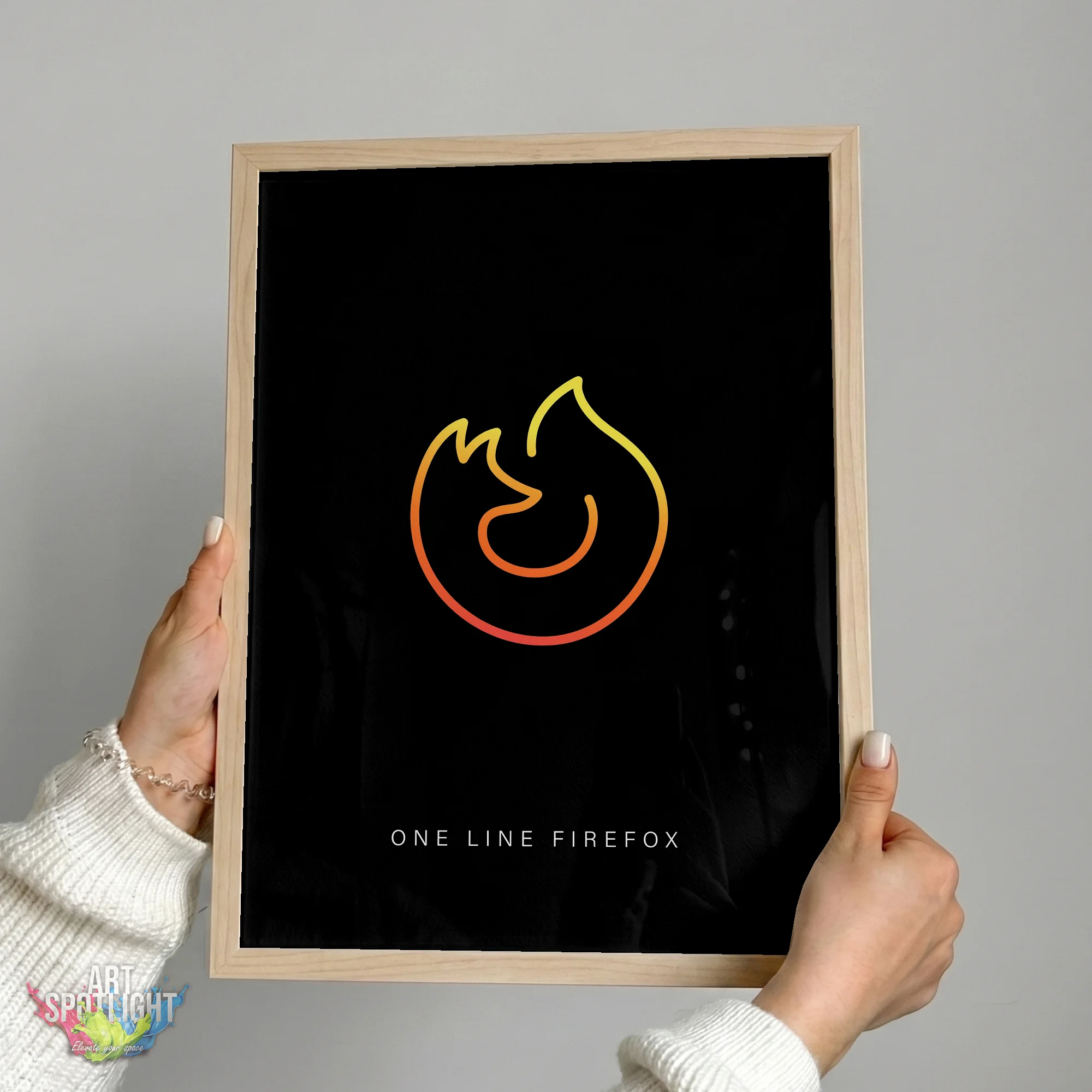 FIREFOX ONE LINE LOGO