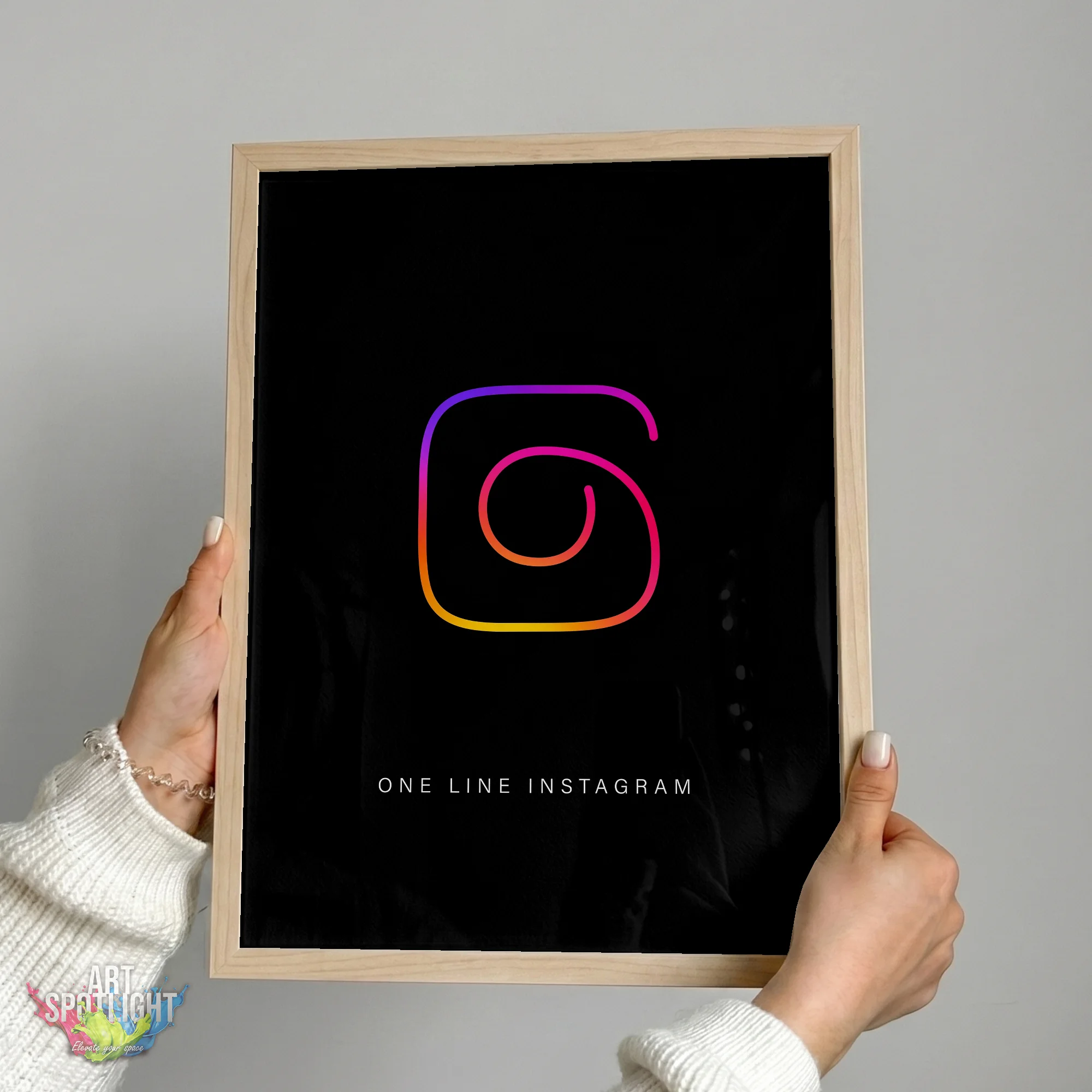 INSTAGRAM ONE LINE LOGO